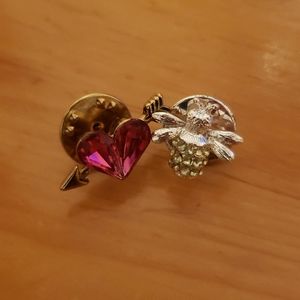 Heart and Bee Pins $2 IF ADDED TO A BUNDLE